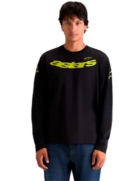 Maglietta A Maniche Lunghe Velocifier Black 2XL - Alpinestars - FashionsVida