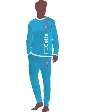 Pyjama à Manches Longues Light Blue M - Rc Celta - FashionsVida