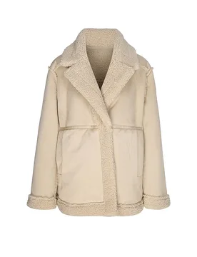 Wendejacke in Felloptik HENOLA beige 40 - Opus - FashionsVida