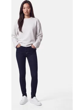 Vaquero denim pitillo de mujer de tiro medio - Pieces - FashionsVida