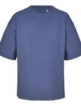 Womens/ladies Organic Boxy Oversized T-Shirt (Denim) - Blue - Size Small - SOLS - FashionsVida