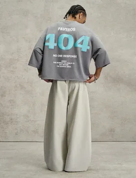 Camiseta gris oversize de manga corta estilo streetwear, camiseta holgada de cuello redondo para escapada urbana de verano con eslogan de internet y c - Shein - FashionsVida