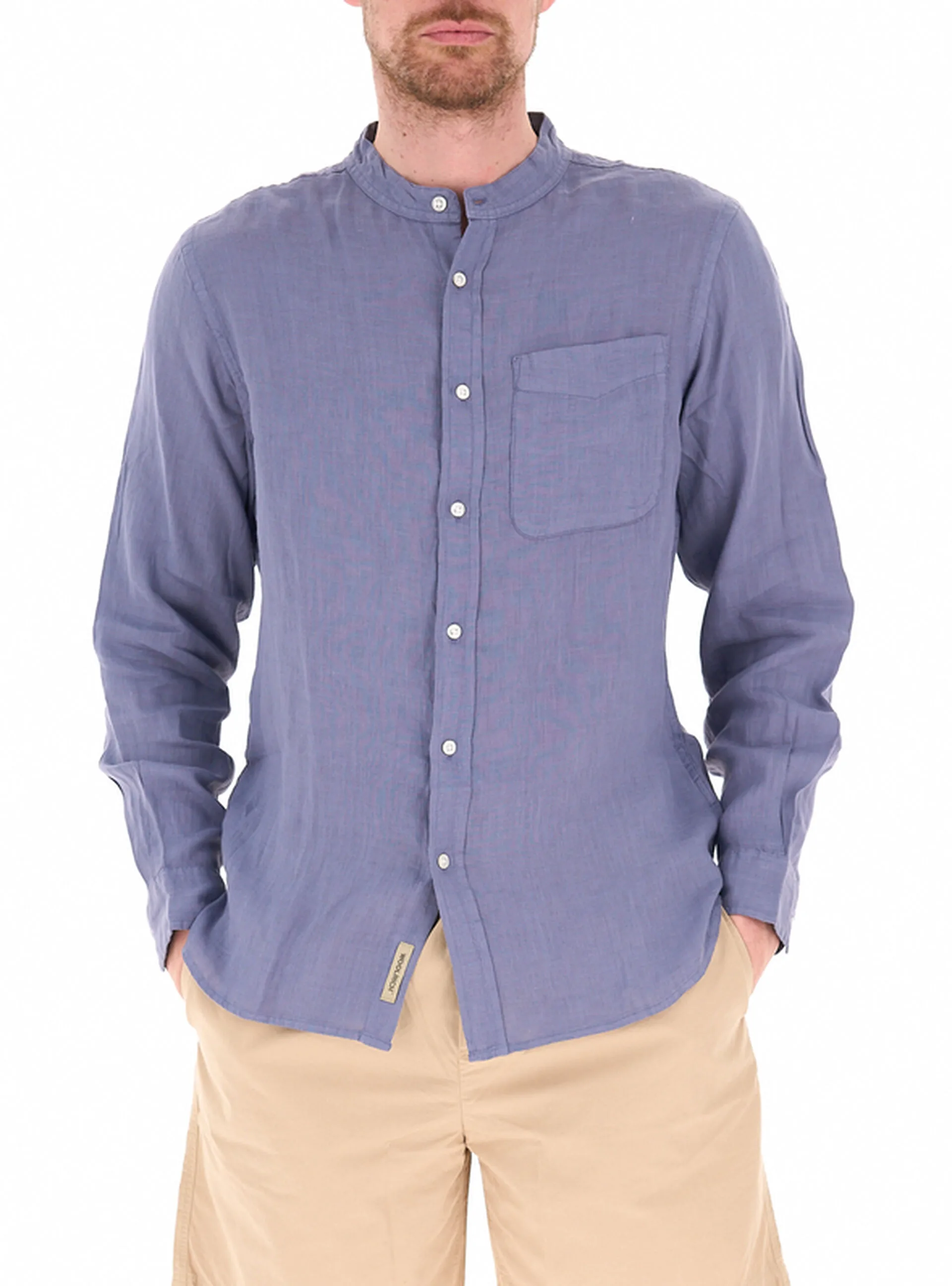 Camicia in lino BLU CHIARO M - Woolrich - FashionsVida