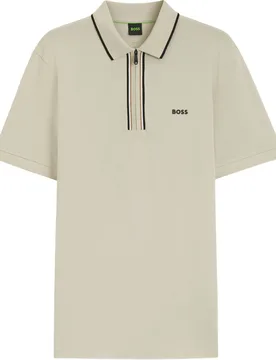 HUGO BOSS Polo Philix GOC, beige m - BOSS - FashionsVida