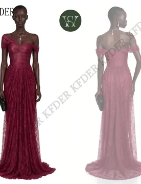 Shiny Red Mermaid Arab Prom Dresses Off Shoulder Sleeveless Evening Party Gown Dubai Dress Robes De Soirée Customized - Aliexpress - FashionsVida