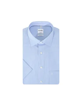 Camisa Regular Fit azul claro 44 - Olymp - FashionsVida