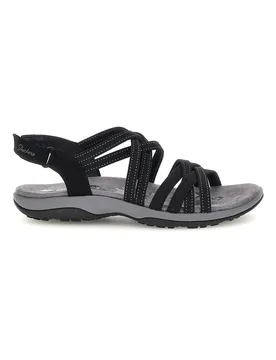 Sandali neri con Memory Foam Reggae Slim Summer Getaway 37 - Skechers - FashionsVida