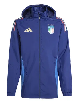 Regenjacke Italien Euro 2024 - Bleu - male - Size: S - Adidas - FashionsVida