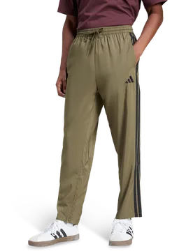 Essentials 3-stripes Joggers Open Hem Uomo - Pantaloni Verde - Taglia S - Poly Mesh S - Adidas - FashionsVida