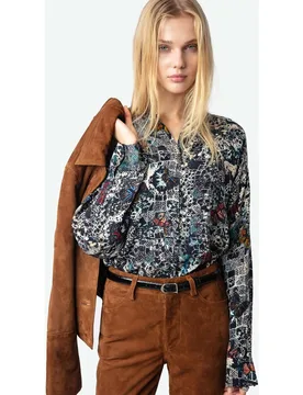 Zadig & Voltaire - Camisa de mujer Truett de manga larga - Zadig & Voltaire - FashionsVida