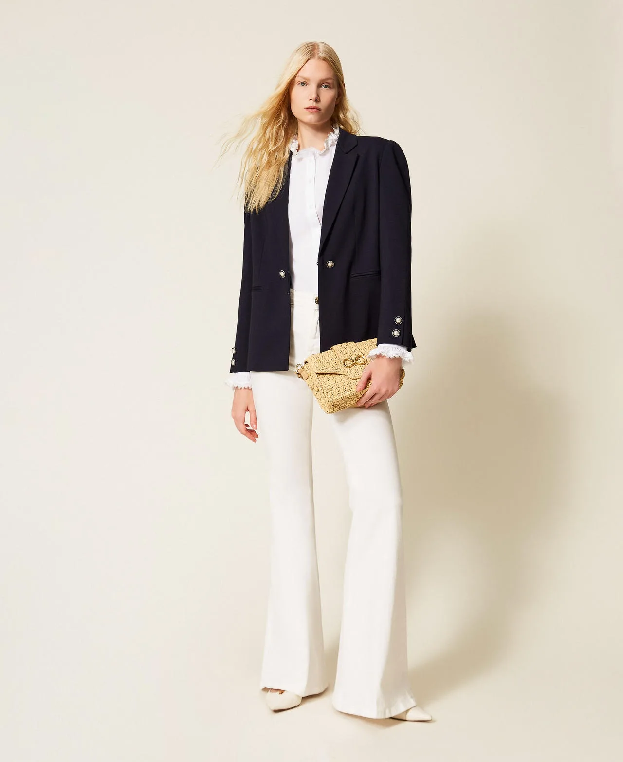 Blazer avec boutons décoratifs - TWINSET - FashionsVida