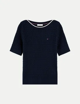 Kurzarm Pullover Blau S - Tommy hilfiger - FashionsVida