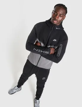 Retro Tech Full Zip Hoodie - Herren, Schwarz - male - Size: S - Nike - FashionsVida