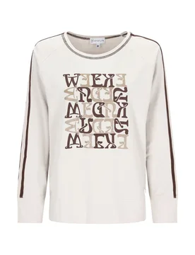 D Shirt Letter-Print female - 46 - FashionsVida