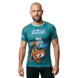 Smurfs Gargamel Short Sleeve T-shirt Blue XL Men