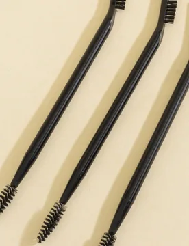 Set aleatorio de 1/3/5/8/15/20 piezas de rizador de pestañas & cepillo de cejas, color negro & blanco, flexible, multifuncional, diseño ergonómico, - Shein - FashionsVida