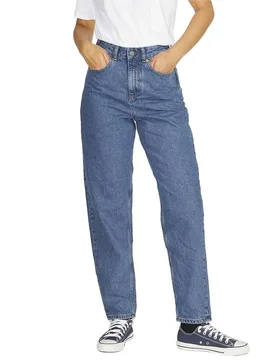 Jeans Taille Haute Lisbon Mom Jjxx Medium Blue Denim 25 - Jack & jones - FashionsVida