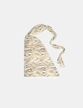 Pareo-Tuch mit Zebra-Print Ecru OS - Stradivarius - FashionsVida
