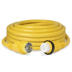 Powercord Cordset 15 M 50 A 125v Yellow One Size unisex