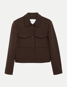 RED LABEL Blouson im Hemd-Look Braun 38 - S. Oliver - FashionsVida