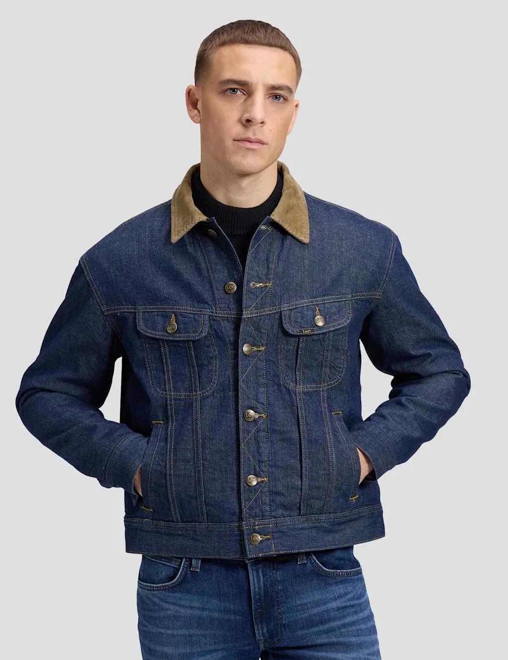 Storm Rider Denim Jacket Blue Denim male - Lee - FashionsVida