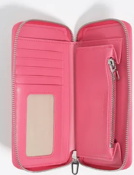 Cartera de mujer horizontal mediana textura brillo print - Bimba y Lola - FashionsVida