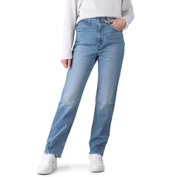 S High Slim Straight Jeans Medium Indigo Worn In 29/31 Damen