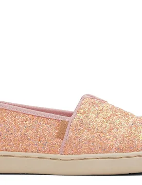 Kids Unisex Alpargata Girls Shoes - Pink - Size Uk 11 Kids - TOMS - FashionsVida