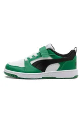 Sneakers basse bianche verdi e nere con strappo Rebound V6 Lo AC+ PS 34