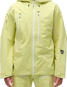 Wasserfeste und atmungsaktive Skijacke M 3L Freebird Jkt Wax Yellow für Herren Größe M Gelb - Blackcrows - FashionsVida