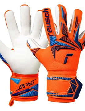 Gants De Gardien De But Junior Attrakt Freegel Advance Shocking Orange / Blue 5 unisex - Reusch - FashionsVida