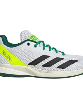 Courtflash Pickleball Shoes Cloud White / Core Black / Collegiate Green UK 7 - Adidas - FashionsVida