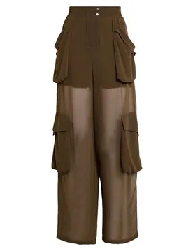 Hose Damen Militärgrün 34 Damen - PINKO - FashionsVida