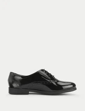 Patent Leather School Shoes (2 Large - 8 Large) Black Female - Start-Rite - FashionsVida