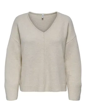 ONLWHITNEY LIFE LS V-NECK KNT feale - M - FashionsVida