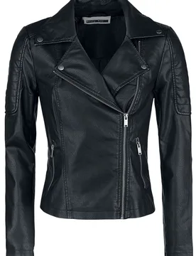 Kunstlederjacke - NMRebel PU Jacket - XS bis XXL - für Damen - Größe XS - schwarz - Frauen - female - Noisy may - FashionsVida