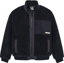 Polaire zippée en sherpa - Oak Sherpa Jacket Off Black - Taille S - Noir