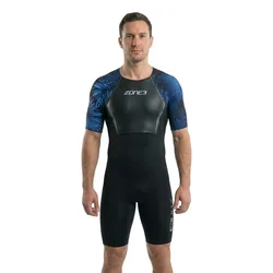 Short Sleeve Trisuit Black / Blue S Men