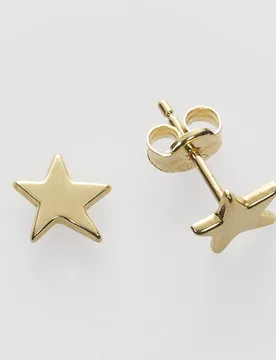 Pendientes Minimal Estrella de amarillo - El Corte Inglés - FashionsVida