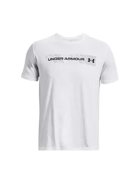 T-Shirt Camo Chest Stripe - Blanc - male - Size: L - Under armour - FashionsVida