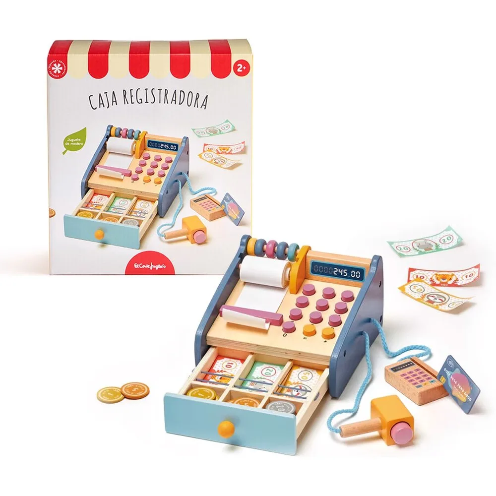Caja registradora de madera sostenible - El Corte Inglés - FashionsVida