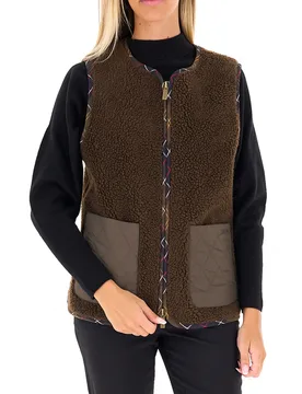 Giubbino smanicato MARRONE M - VICOLO - FashionsVida