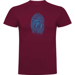Maglietta A Maniche Corte Triathlon Fingerprint Dark Red XL