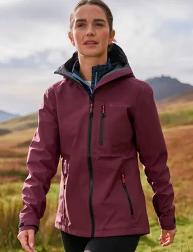 Bachill Womens 3 Layer Waterproof Jacket - Pink - Pink - Size: 6 - Mountain Warehouse - FashionsVida