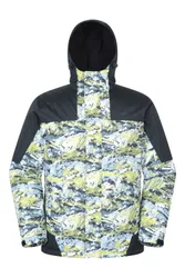 Shadow II Mens Printed Ski Jacket - Green
