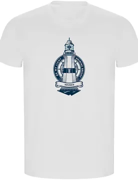 Lighthouse Eco Short Sleeve T-shirt White 2XL Men,Women - Kruskis - FashionsVida