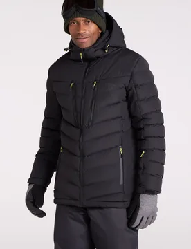 Vulcan III Mens Ski Jacket - Black - Mountain Warehouse - FashionsVida
