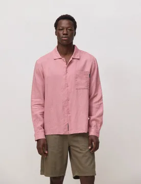 Camisa de hombre 100% lino breeze sienna - Blue Banana - FashionsVida