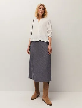 Falda midi de mujer liso - System Action - FashionsVida