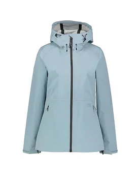 Damen Wanderjacke Amarante 3L Hoodie hellblau 38 W - Meru - FashionsVida